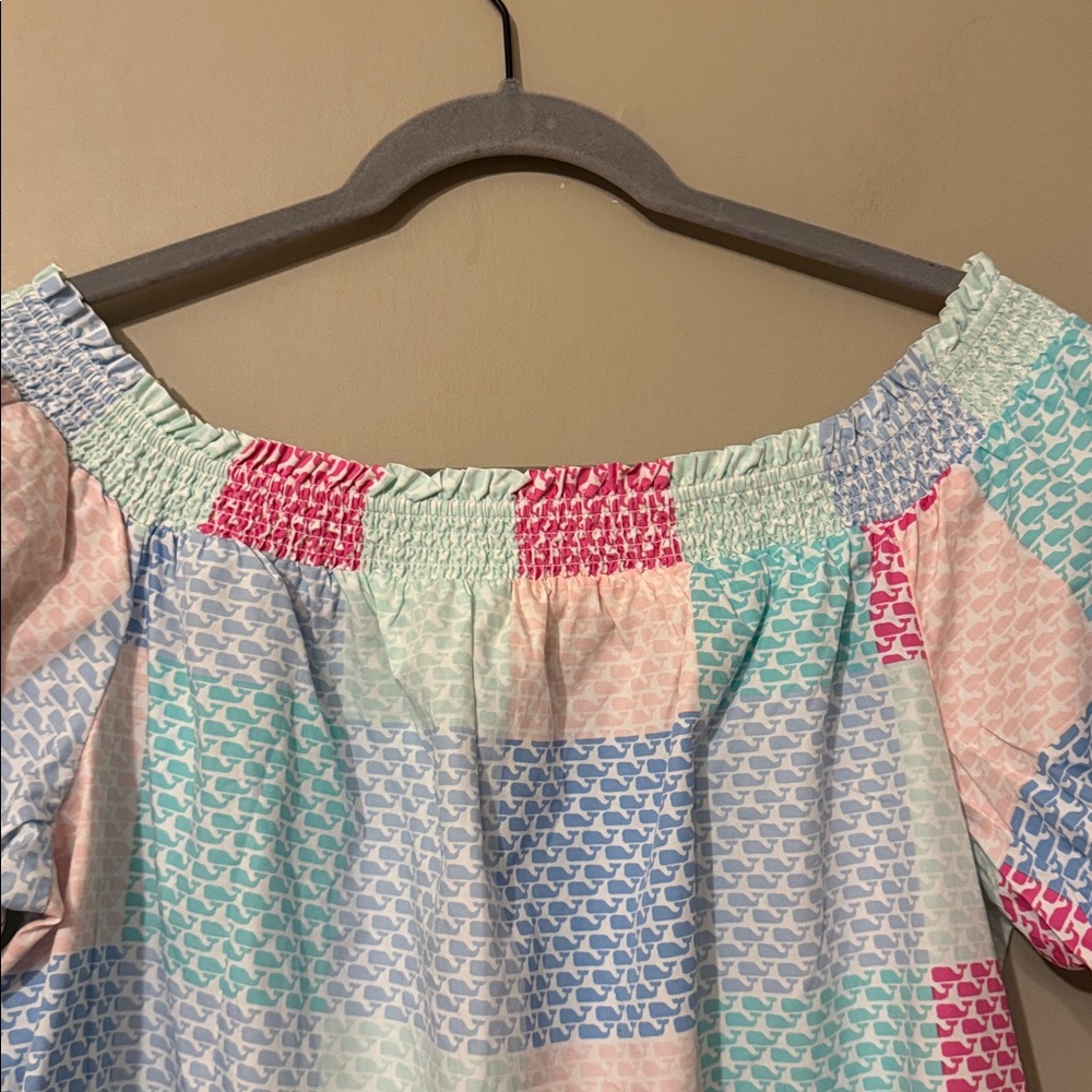 NWT- Vineyard Vines for Target Whale Patchwork Print Dress, multi color, XL - Picture 3 of 10